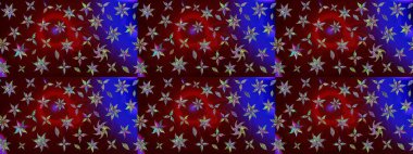 Raster illüstrasyonu. Kahverengi renkli çiçekler. Çizim çiçek deseni duvar kağıdı için kullanılabilir.