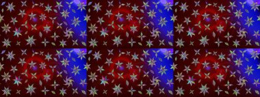 Kahverengi renkli güzel bir tekstil. Raster illüstrasyonu. Suluboya çiçekli çiçek deseni.