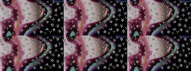 Çiçekli zambakların eskiz geçmişi. Çiçek tasarımı için inanılmaz bir kolaj cenneti tarzı. Parlak çiçekli kolaj çiçekleri siyahtır..