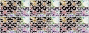 Tarafsız, tarafsız. Retro tekstil tasarım koleksiyonu. Çiçekli ipek eşarp. 1950-1960 motifleri. El çizimi çiçek elementleriyle soyut, dikişsiz raster deseni..