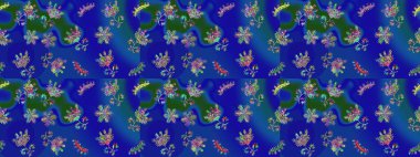 Basit bir kar tanesi. Mavi, yeşil ve mor renkli şirin kar taneleri. Soyut duvar kâğıdı, ambalaj dekorasyonu. Kışın sembolü, mutlu noeller, mutlu yeni yıl kutlaması Raster illüstrasyonu..