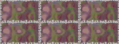 Çocuk stili. Renkli Bahar Temalı Kusursuz Arkaplan. Düz Çiçek Elementleri Tasarımı. Çiçekli pürüzsüz raster arka plan.