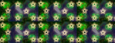 Karla süslenmiş Noel kar taneleri. Noel şenliği geçmişi. Raster illüstrasyonu.