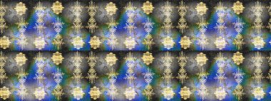 Snowflakes desen. Kar tanesi süs desen. Düz renkli arka plan üzerinde izole kar taneleri tasarımı. Kar taneleri arka plan. Raster illüstrasyon.