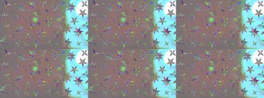 Raster deseni. Botanik çizim kalıbı. Organik elementler. Suluboya etkisi.