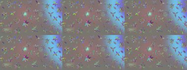 Klasik çiçek desenli. Yumuşak fayans. Yumuşak pamuk tasarımı. Raster 'ın taze dokusu. Paketleme, tekstil, duvar kağıdı için çiçek arkaplanı.