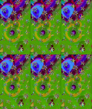 Küçük renkli çiçekler. Moda baskıları için zarif bir şablon. Küçük çiçekte güzel bir desen. Robot resim. Çiçekli yaz çiçekleri. Motley illüstrasyonu.