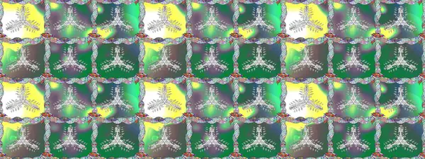 Renkli Bahar Teması eskiz kalıbı. Raster Modaya uygun kumaş deseni. Renkli şirin çiçek deseni. Düz Çiçek Elementleri Tasarımı.