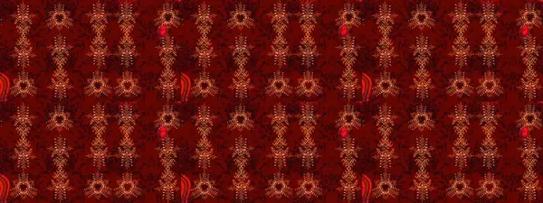 Kar tanelerinin soyut arkaplanlı Noel şablonu. Kırmızı, siyah ve kahverengi kar taneleri. Raster illüstrasyonu. Noel ve Yeni Yıl moda baskıları için tatil tasarımı.