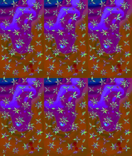 Modern, kahverengi raster arka plan duvar kâğıdı illüstrasyonu, klasik çizgili, desenli desenli çiçekler, çiçekli süsler. Çiçekli el çizimi çizimi deseni.