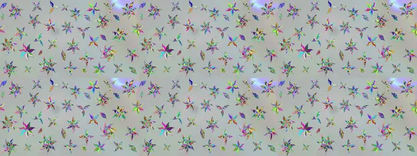 Gri renkli etnik çiçekli zarif eskiz deseni. Raster Çiçek İllüstrasyonu güzel tekstil..