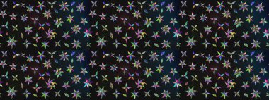 Gri renkli çiçekler. Nazik romantik baskı. Tatil havası. Raster güzel bir çiçek deseni çizmiş. Bahar mevsimi.