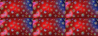 Çiçekler, dallar, bitkiler ve çiçekler. Raster illüstrasyonu. Güzel kumaş deseni. El çizimi.