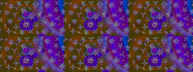 Çiçekli çiçek deseni, suluboya. Küçük çiçekte güzel bir çiçek deseni var. Raster deseni.