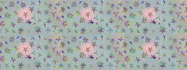 Nazik, narin çiçek arkaplanı. Gri renkli çiçekler. Raster çiçek desenli ve çiçekli..