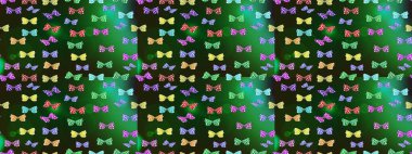 Çizim, karalama, karalama. Raster illüstrasyonu. Sonsuz. Tekrarlanan kelebekler. Elle çizilmiş sevimli kız çizimi deseni.