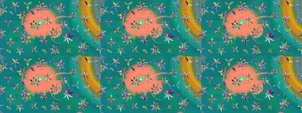 Raster illüstrasyonu. Bahar çiçekleriyle güzel bir çiçek deseni çizmişsin. Güzel kumaş deseni.