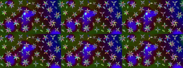 Kumaş desenli papatya çiçeği detayı. Kahverengi renkte çiçekler.