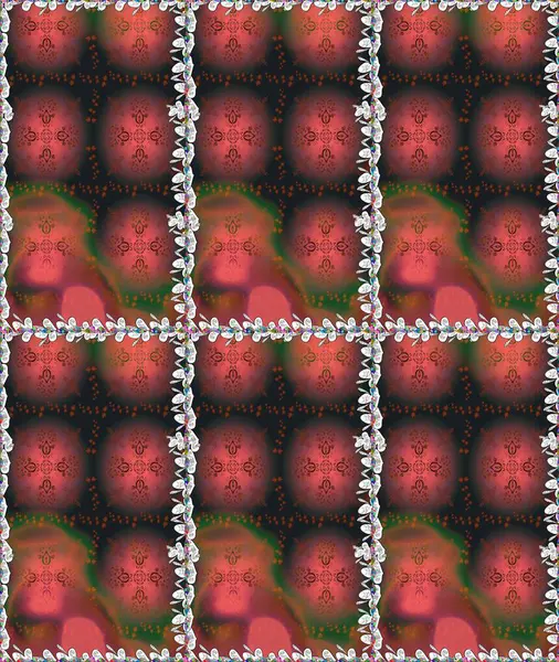 Arkaplan dokusu, duvar kağıdı, kahverengi renkli çiçek teması. Kabile sanatı boho baskısı, klasik çiçek arkaplanı. Soyut etnik raster çizim kalıbı.