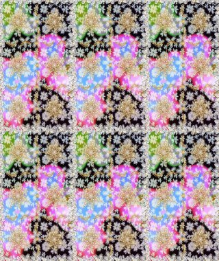 Klasik klasik klasik arka plan. Geleneksel oryantasyon süsü. Klasik Raster çizimi nötr ve altın desenli.