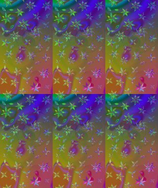 Çiçek rengi eskiz deseni. Klasik taslak çizimi. Raster çiçek izi. Raster Yumuşak kumaş deseni.