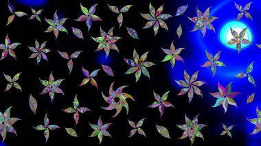 Etnik Mandala süsü. Kızılderili desenli desenli desenli şal deseni. Raster Henna dövme stili. Tekstil, tebrik kartı, boyama kitabı, telefon kılıfı baskısı için kullanılabilir.