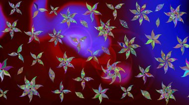 Raster deseni. Suluboya etkisi. Botanik çizim kalıbı. Organik elementler.