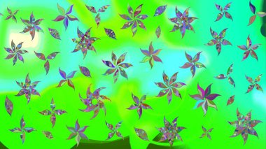 Organik elementler. Raster deseni. Suluboya etkisi. Botanik çizim deseni.