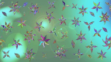 Halk tarzı. Moda baskıları için zarif bir şablon. Parlak renkli çiçekli ve yeşil yapraklı harika bir çiçek deseni. Modern çiçek arkaplanı.