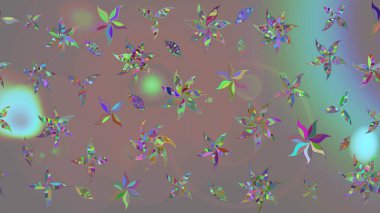 Tatil havası. Raster güzel bir çiçek deseni çizmiş. Bahar mevsimi. Nazik romantik baskı.