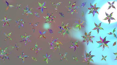 Raster Hip kumaş deseni. Eskiz Vintage Çiçek Deseni.