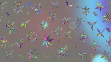 Colour Summer Theme sketch pattern Background. Flat Flower Elements Design. Trendy sketch Floral Pattern In Raster illustration. Beautiful fabric pattern.