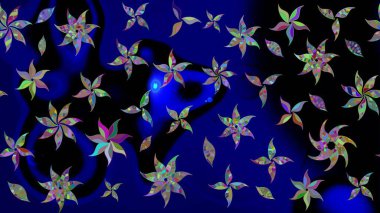Çizim raster deseni. Güzel kumaş deseni. Çiçek arka planı.