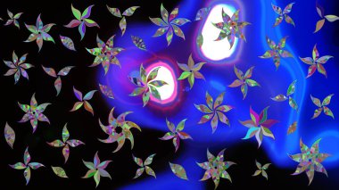 Eskiz arkaplan modeli. Raster - stok. Vadinin çiçekleri siyah renklerde. Suluboya, elle çizilmiş.