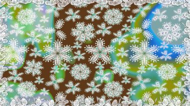 Tarafsız renklerde çiçekler. Kusursuz çiçek deseni duvar kâğıdı olarak kullanılabilir. Raster illüstrasyonu.