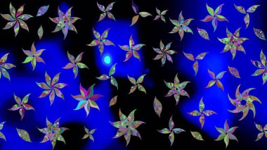 Çiçek arkaplan. Güzel kumaş deseni. Çizim raster deseni.