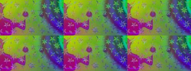 Yeşil renkli çiçekler. Nazik romantik baskı. Tatil havası. Raster güzel bir çiçek deseni çizmiş. Bahar mevsimi.