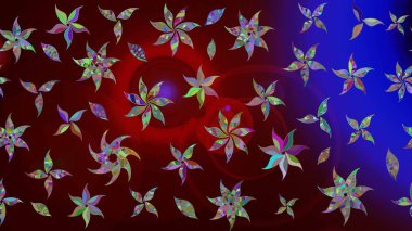 Raster güzel bir çiçek deseni çizmiş. Nazik romantik baskı. Bahar mevsimi. Tatil havası..