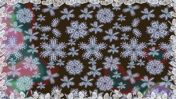 Hediye ambalaj kağıdı, tebrik kartları, posterler ve pankart tasarımı. Raster düz çiçekleri pürüzsüz desen. Kahverengi renkte çiçekler.