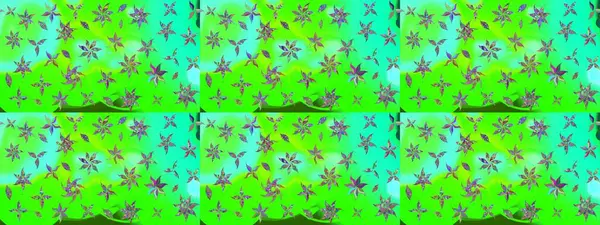 El çizimi, soyut ve süslü elementler. Klasik çiçekler. Suluboya resim taklit Raster çizimi. Yaz çiçekleri teması. Yeşil renkler.