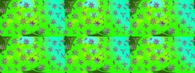 Düz Çiçek Elementleri Tasarımı. Renkli Bahar Teması eskiz kalıbı. Raster illüstrasyonundaki çiçek desenli çizim. Güzel kumaş deseni.