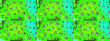 Modern gelişim yeşil raster arka plan duvar kâğıdı illüstrasyonu klasik çizgili, desenli desenli çiçekler, çiçekli süsler. Çiçekli el çizimi çizimi deseni.