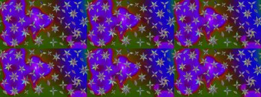 Renkli Bahar Teması eskiz kalıbı. Düz Çiçek Elementleri Tasarımı. Raster illüstrasyonu. Taslak desenli, modaya uygun kumaş deseni. Şirin çiçek elementleri..