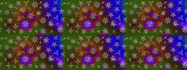 Flower eskiz arka planı. Şatafatlı bahar bahçesi dokusu. Raster illüstrasyonu. Çiçek deseni.