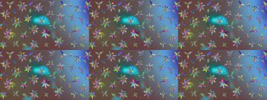 Raster illüstrasyonu. Flower eskiz arka planı. Çiçek deseni. Şatafatlı bahar bahçesi dokusu.