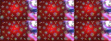 Kırmızı renkte çiçekler. Çiçek süslemeli çizim deseni. Raster illüstrasyonu.