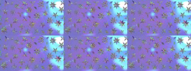 Renkli Bahar Teması eskiz kalıbı. Taslak desenli, modaya uygun kumaş deseni. Şirin çiçek elementleri. Düz Çiçek Elementleri Tasarımı. Raster illüstrasyonu.