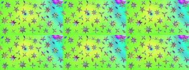 Renkli Bahar Teması eskiz kalıbı. Raster illüstrasyonu. Karalama çiçeği. Zentangle soyut çiçekleri. Güzel kumaş deseni. Düz Çiçek Elementleri Tasarımı.