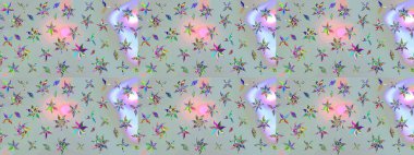 Raster Yumuşak kumaş deseni. Raster çiçek izi. Klasik taslak çizimi. Çiçeksel gri çizim deseni.