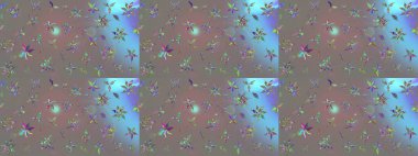 Hoş bir çiçek geçmişi var. Güzel kumaş deseni. Küçük bir çiçekte eskiz deseni. Raster illüstrasyonu.